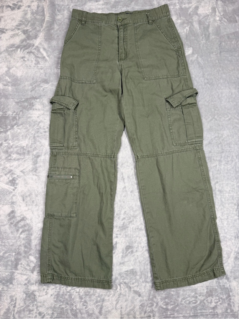 Aeropostale 100% Cotton Olive Utility Cargo‎ Pants